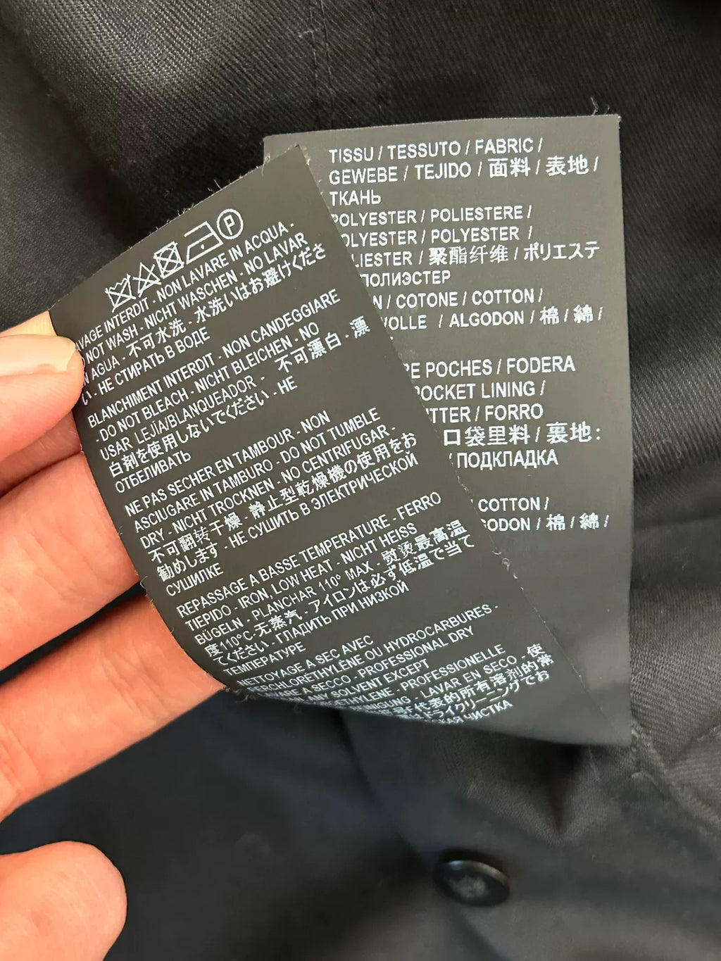 Saint Laurent SS19 Black Stand-Collar Trench Coat