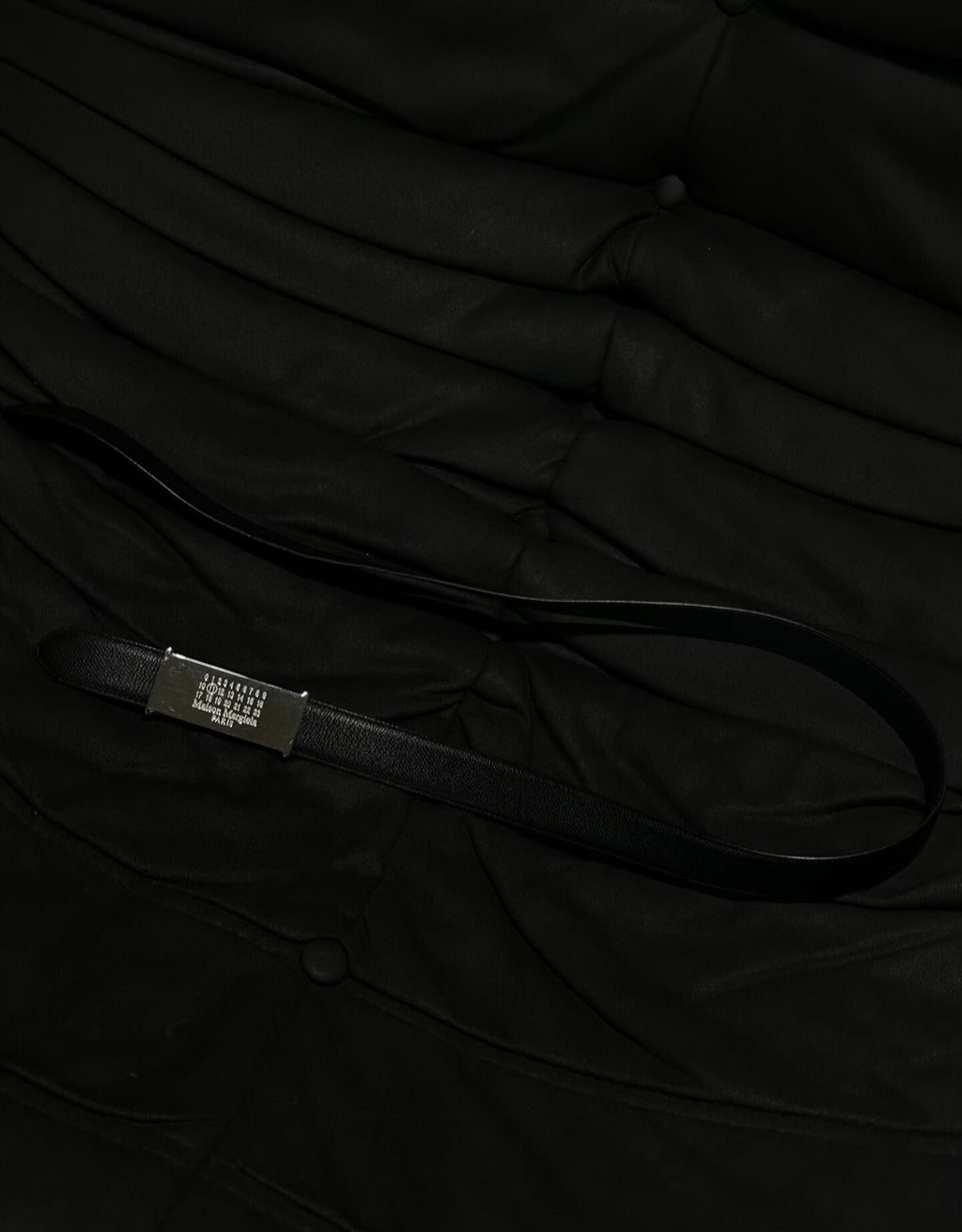 Maison Margiela logo engraved logo belt