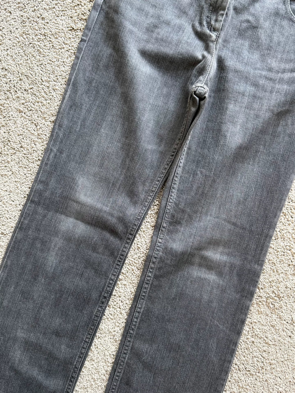 Dior Charcoal Grey Washed Denim Jeans by John Galliano