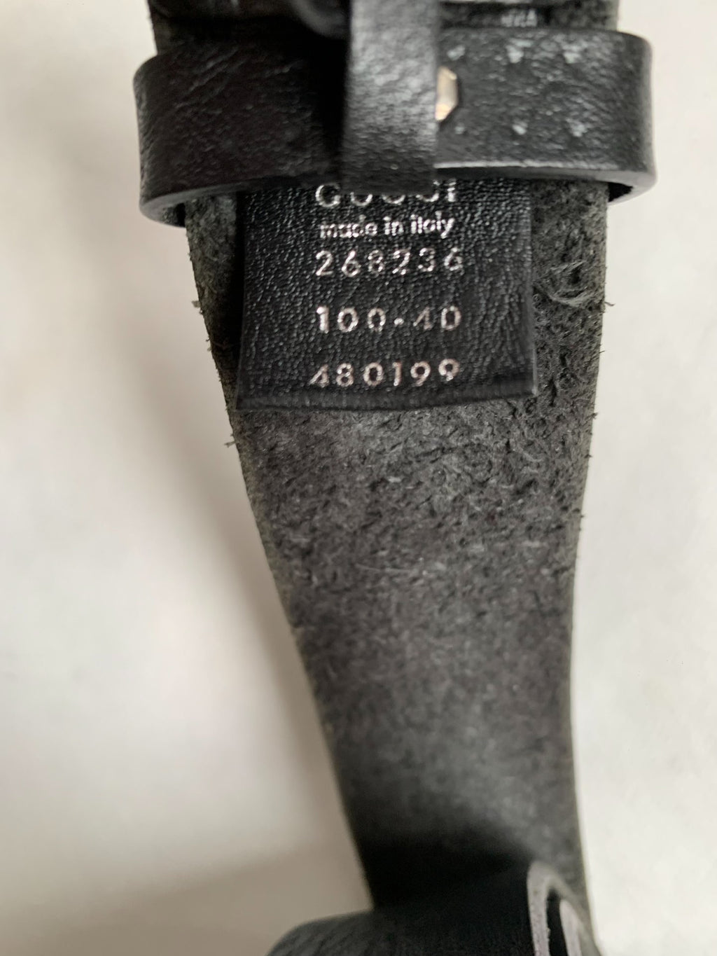 Gucci Shield Buffalo Leather Belt