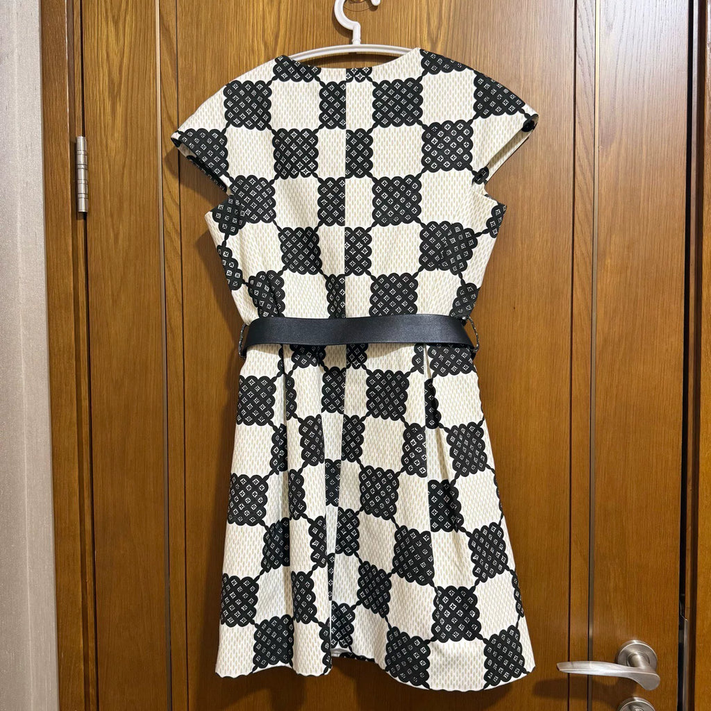 Louis Vuitton Plaid Print Dress