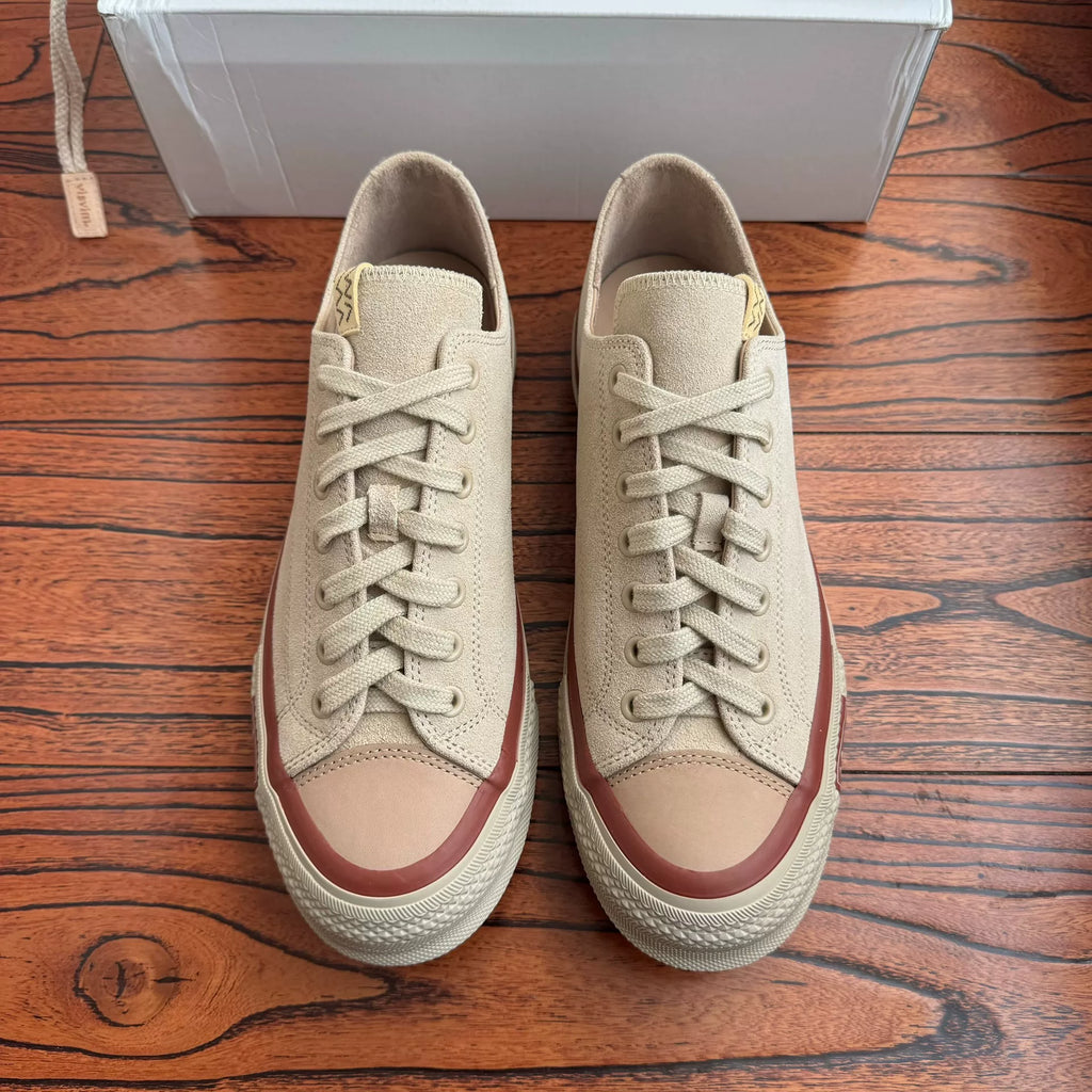 Visvim 25aw SKAGWAY LO SUEDE Thin-sole Suede Canvas Shoes