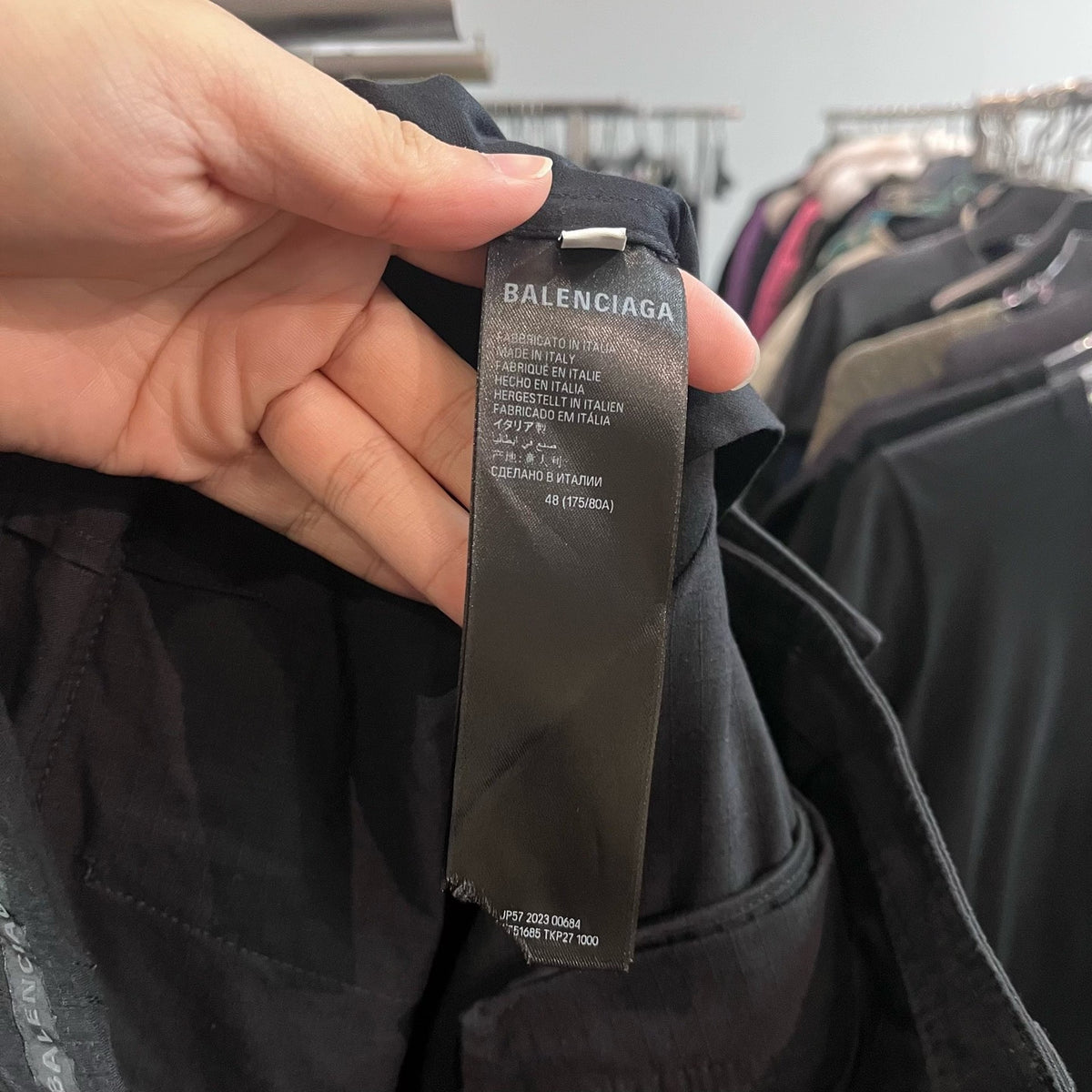 Balenciaga Black Cargo Shorts