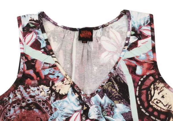 Jean Paul Gaultier Vintage Portrait Floral Top