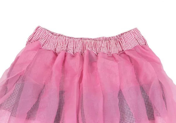 COMME des GARCONS Vintage Pink Plaid Skirt