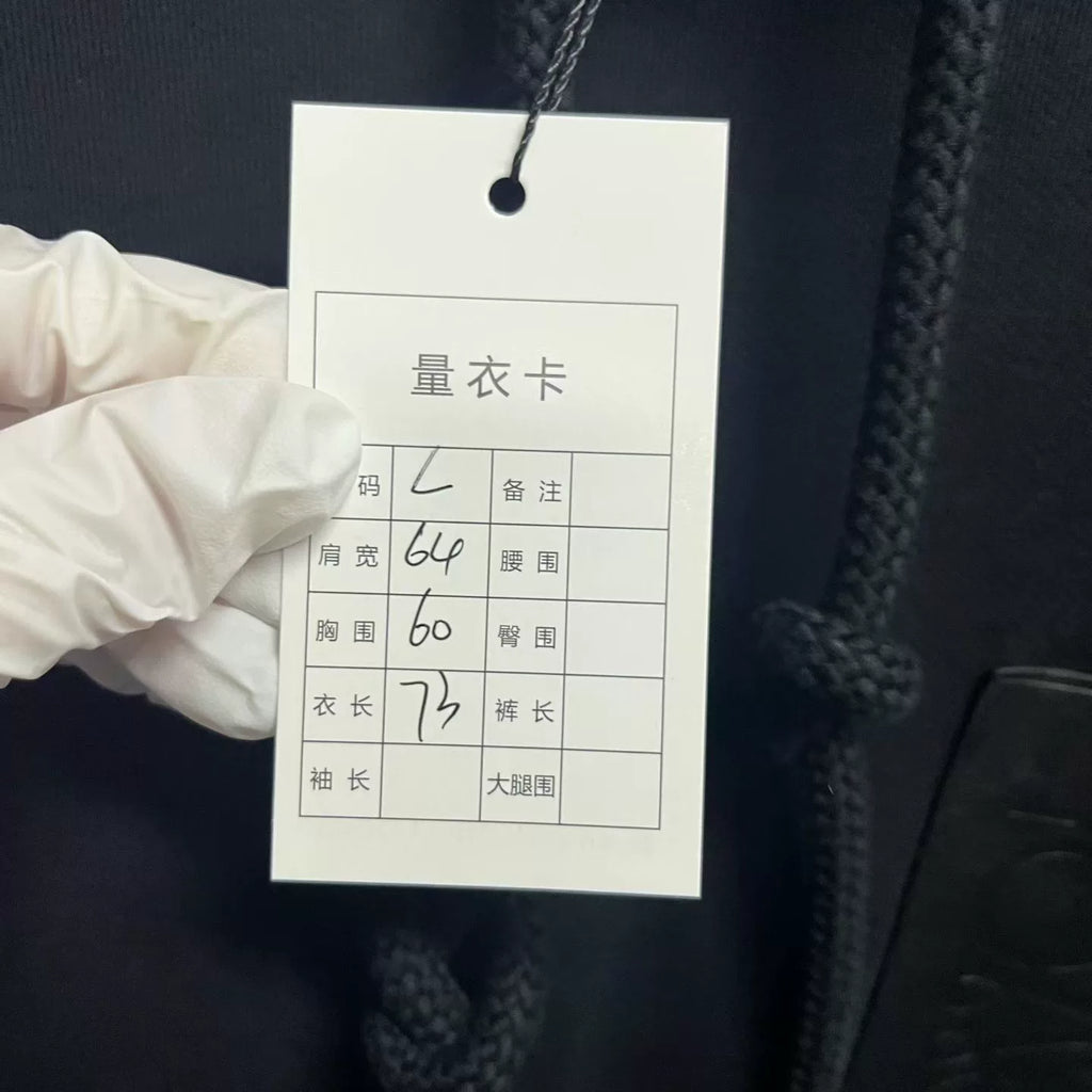 Loewe Black Logo Patch Drawstring Hooded Sweater