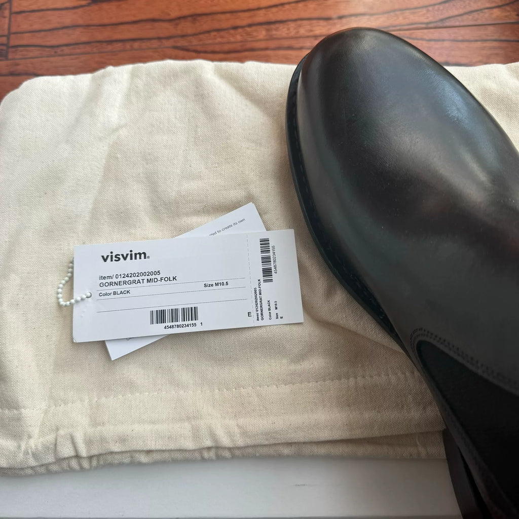 Visvim 24aw Gornergrat mid-folk Chelsea boots