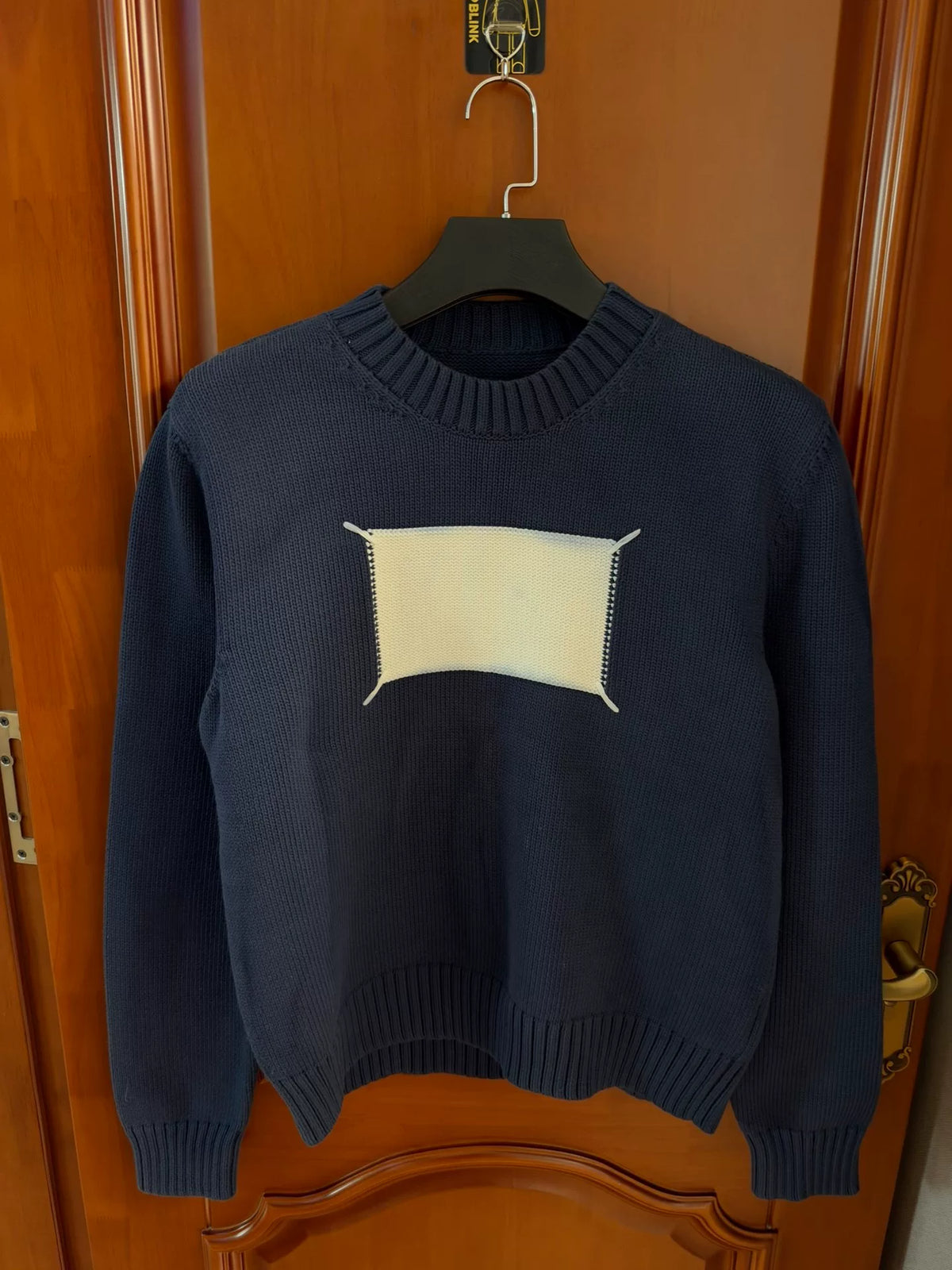 MM6 Maison Margiela Black Crew Neck Knit Sweater