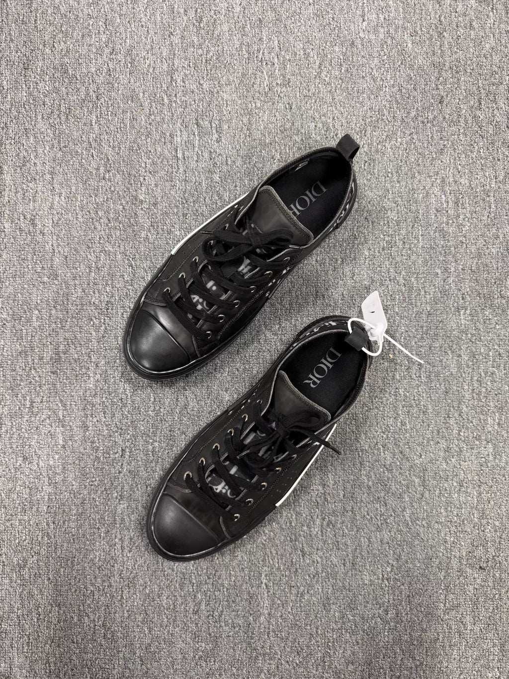 Dior B23 Black Monogram Sneakers