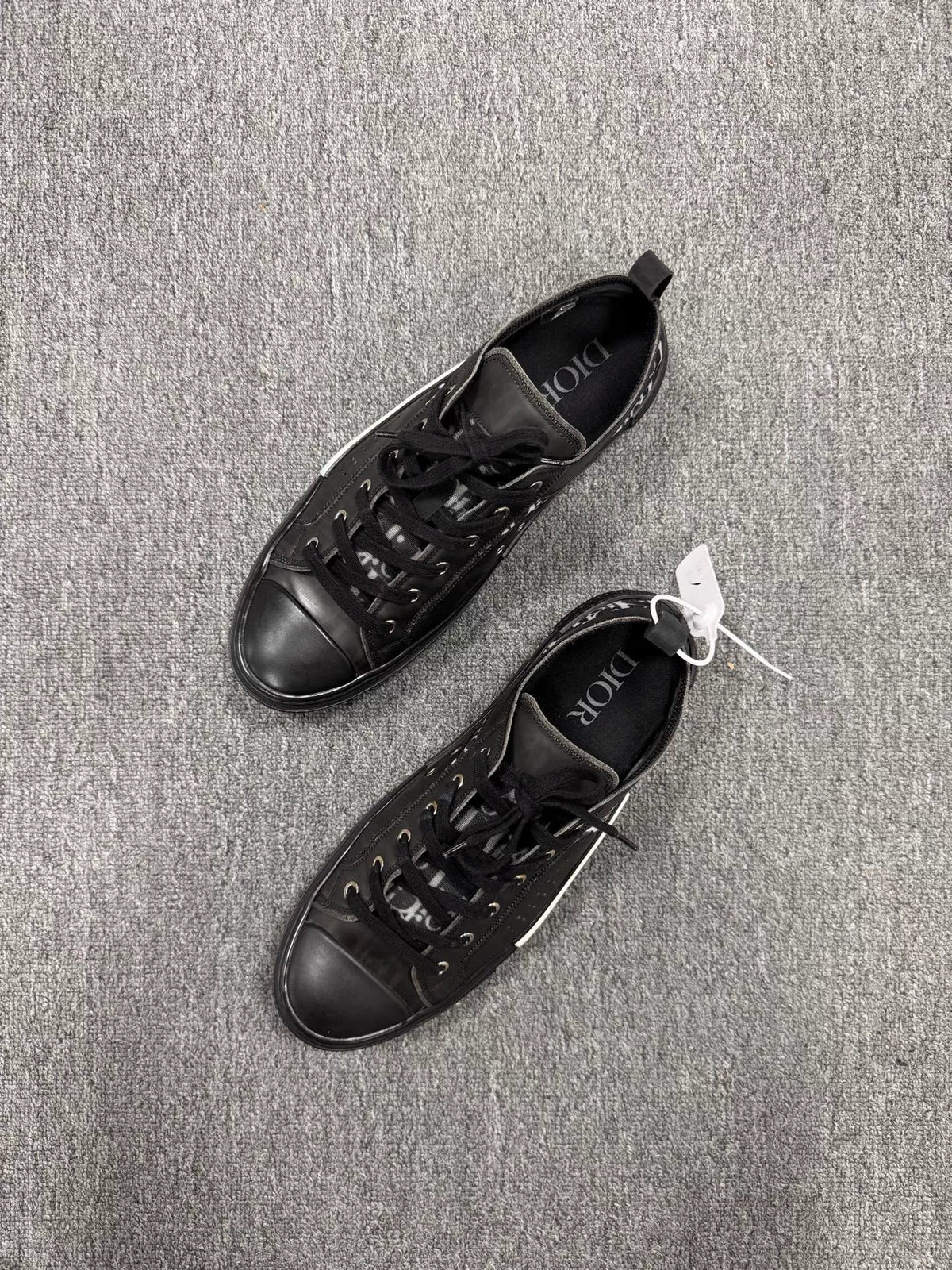 Dior B23 Black Monogram Sneakers