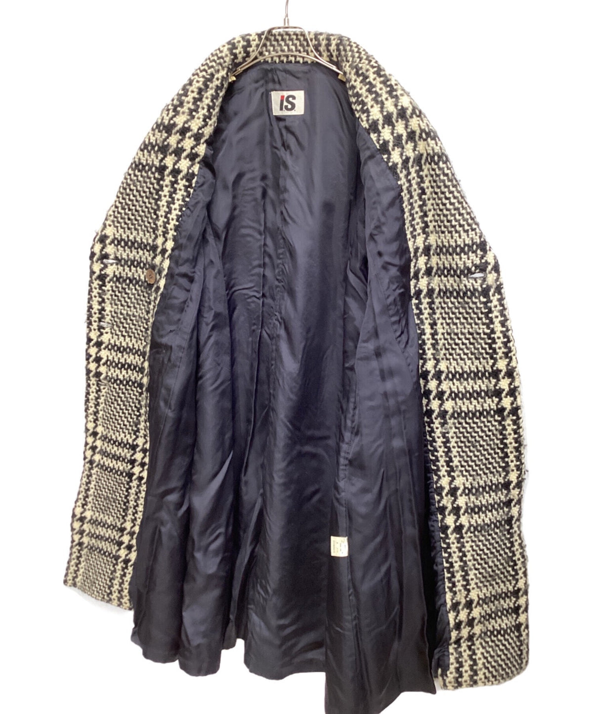 Issey Miyake 1980s Houndstooth Wool Coat