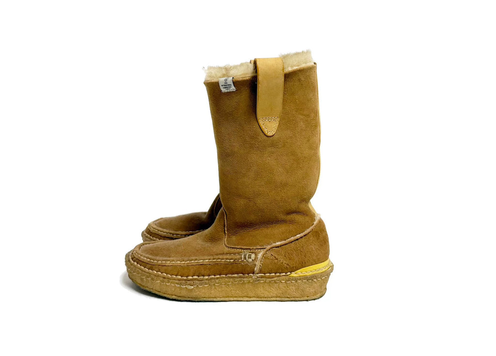 Visvim 09AW Gridwood Moc Toe-Folk Wmv Suede Yellow
