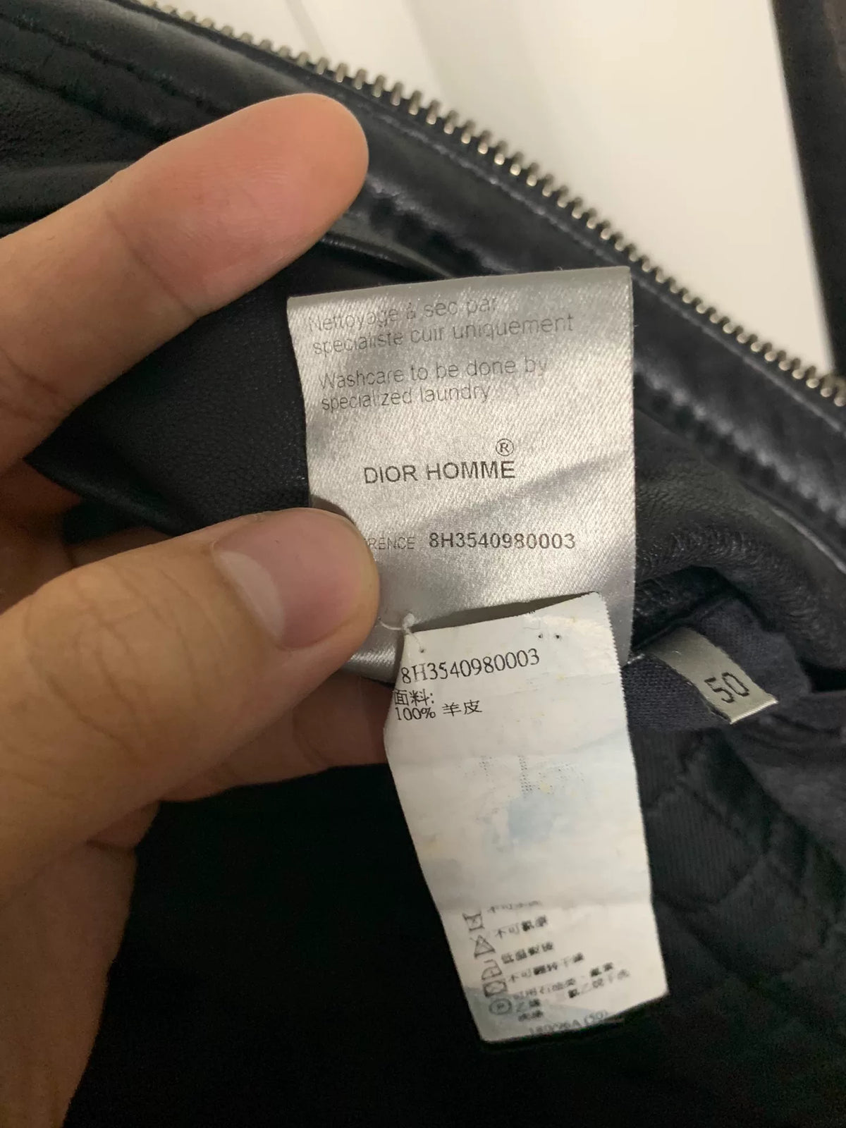 Dior Homme 08FW Sheepskin Leather Jacket worn by Ye