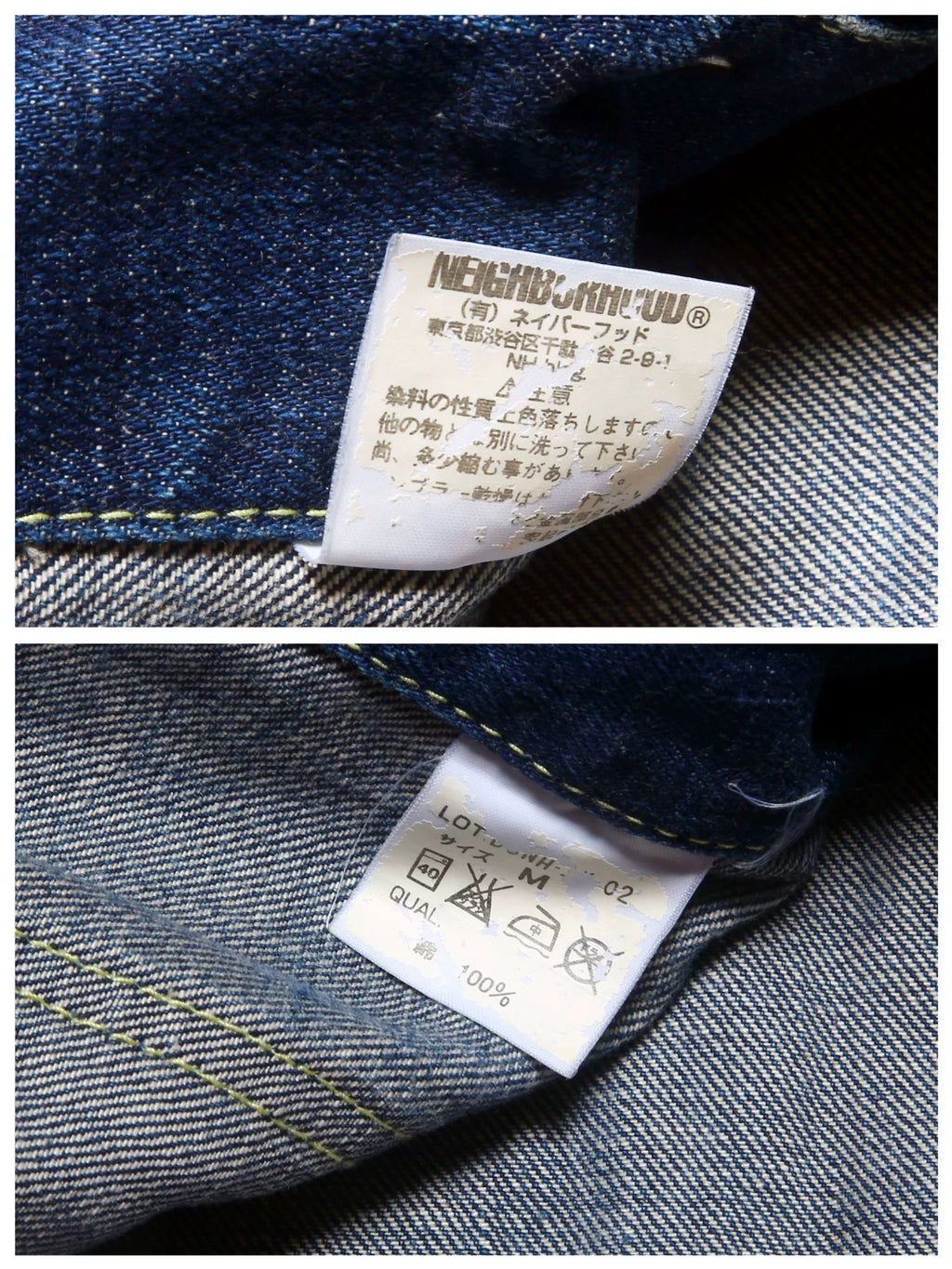 Neighborhood 06AW Kneel Down Blue Distressed Denim Jacket