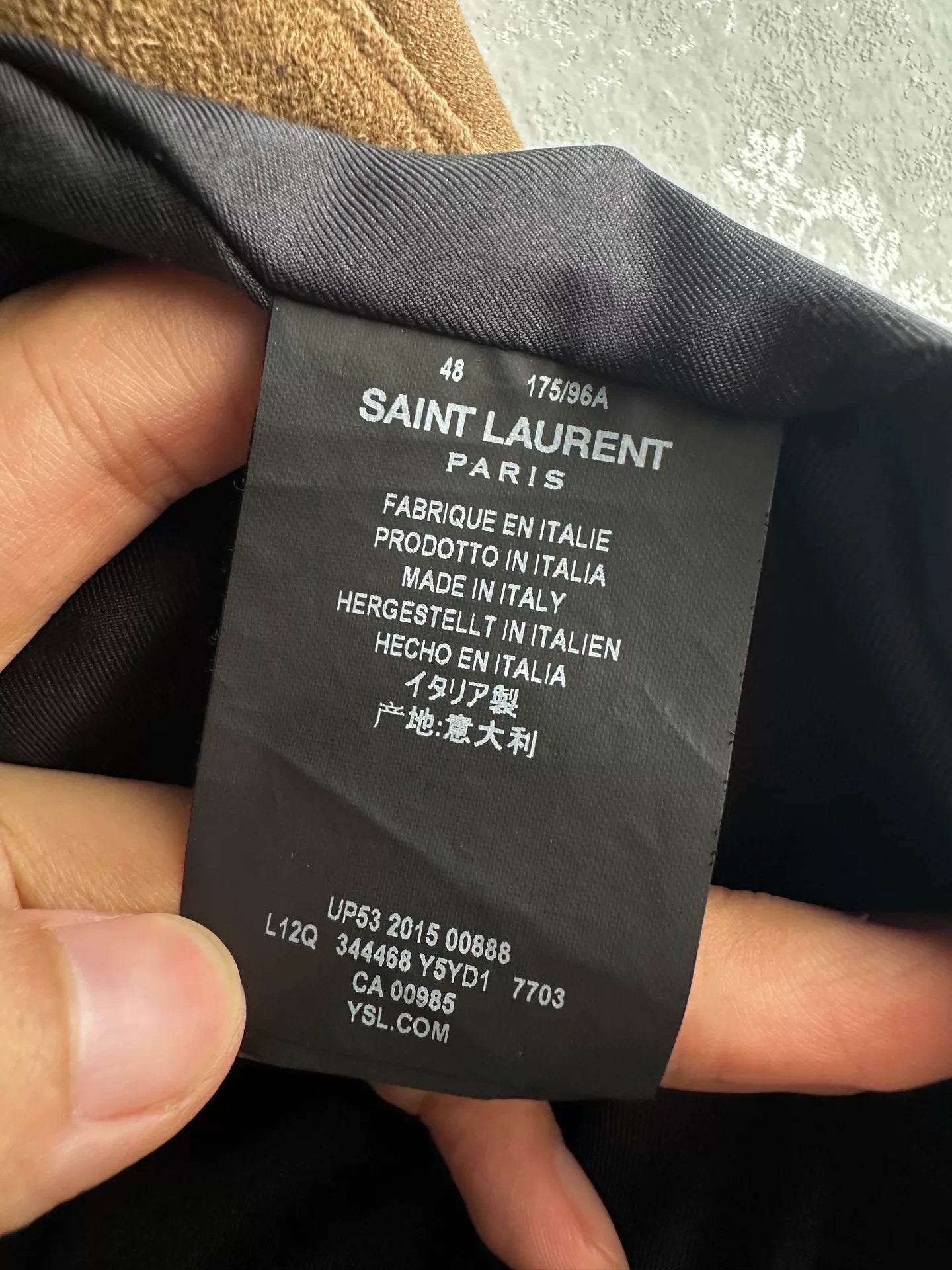 Saint Laurent 15ss Suede Fringe Jacket