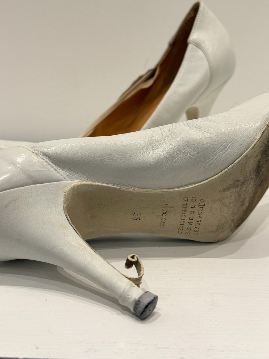 Maison Martin Margiela SS05 'Unfinished' Leather Heels