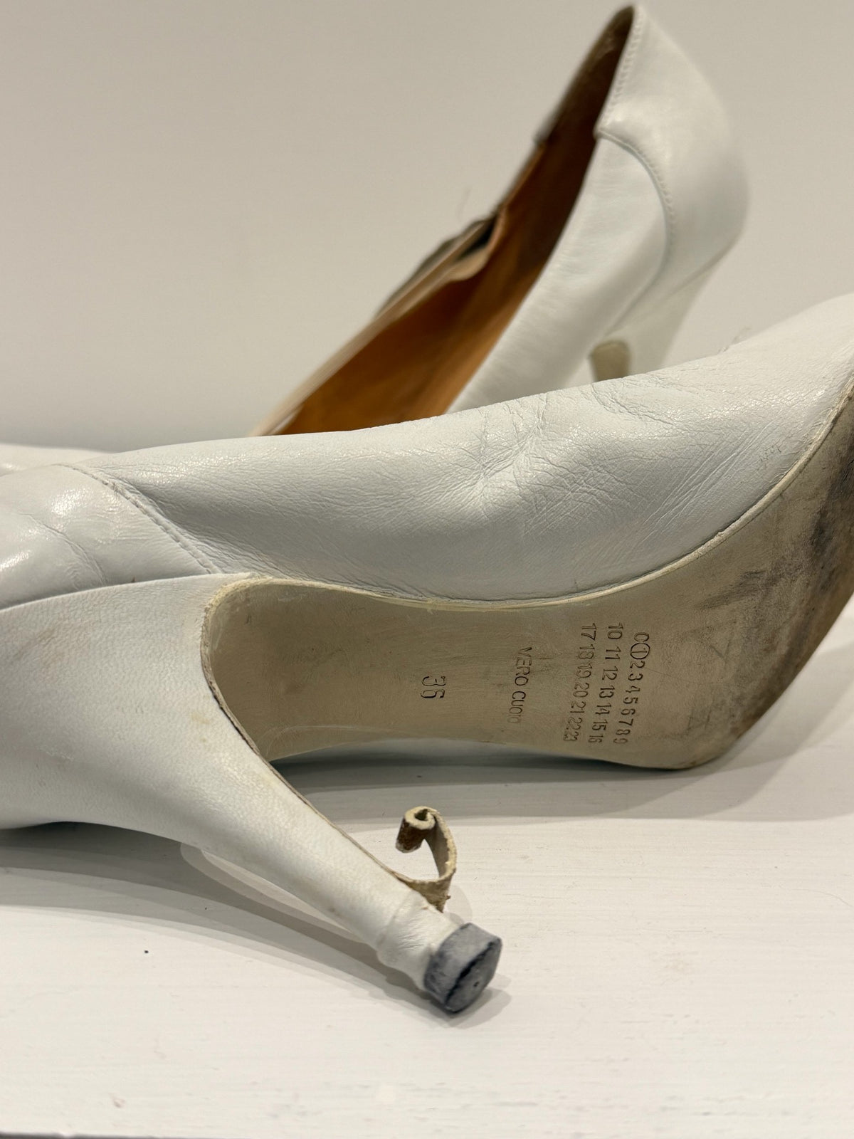 Maison Martin Margiela SS05 'Unfinished' Leather Heels