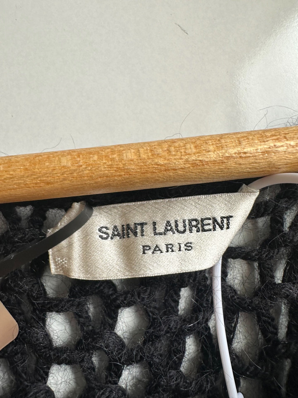 Saint Laurent Black Chunky Knit Sweater