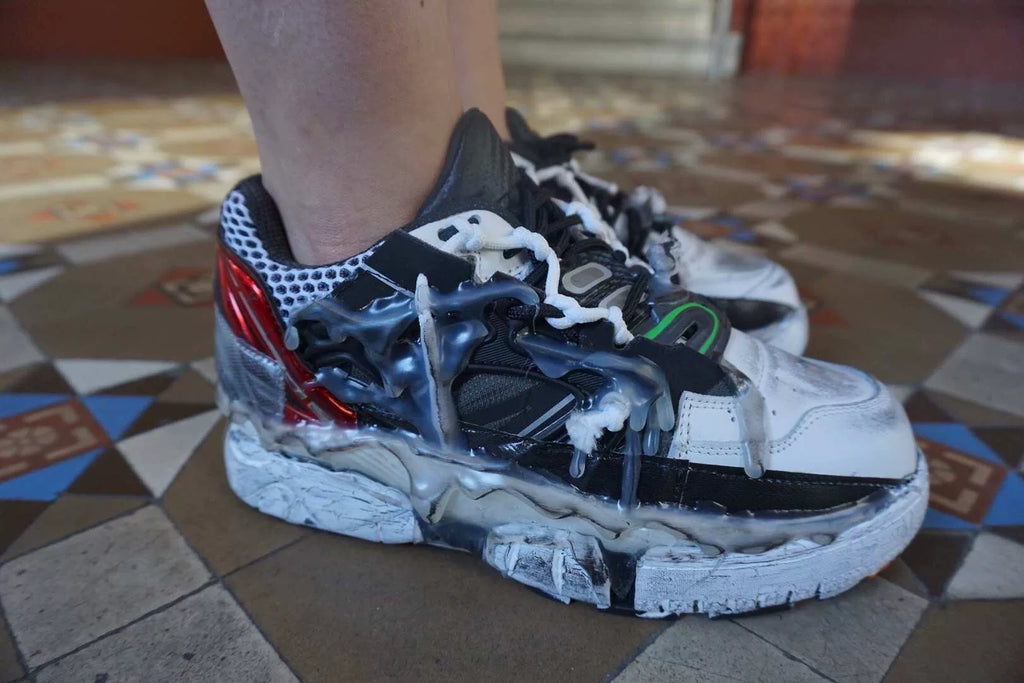 Maison Margiela FW19 White/Black/Red Fusion Sneakers