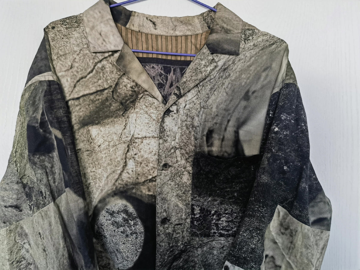 ziggy chen 21aw Taihu Stone Double-Wear Shirt