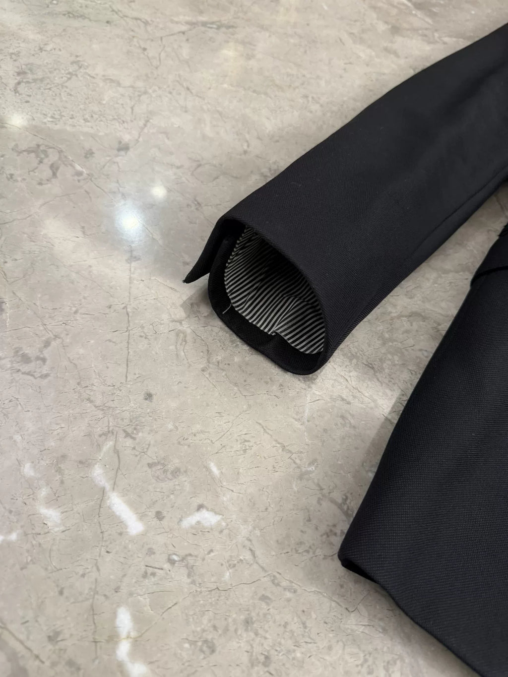 Celine SS20 Black Peak-Lapel Double-Breasted Wool Blazer by Hedi Slimane