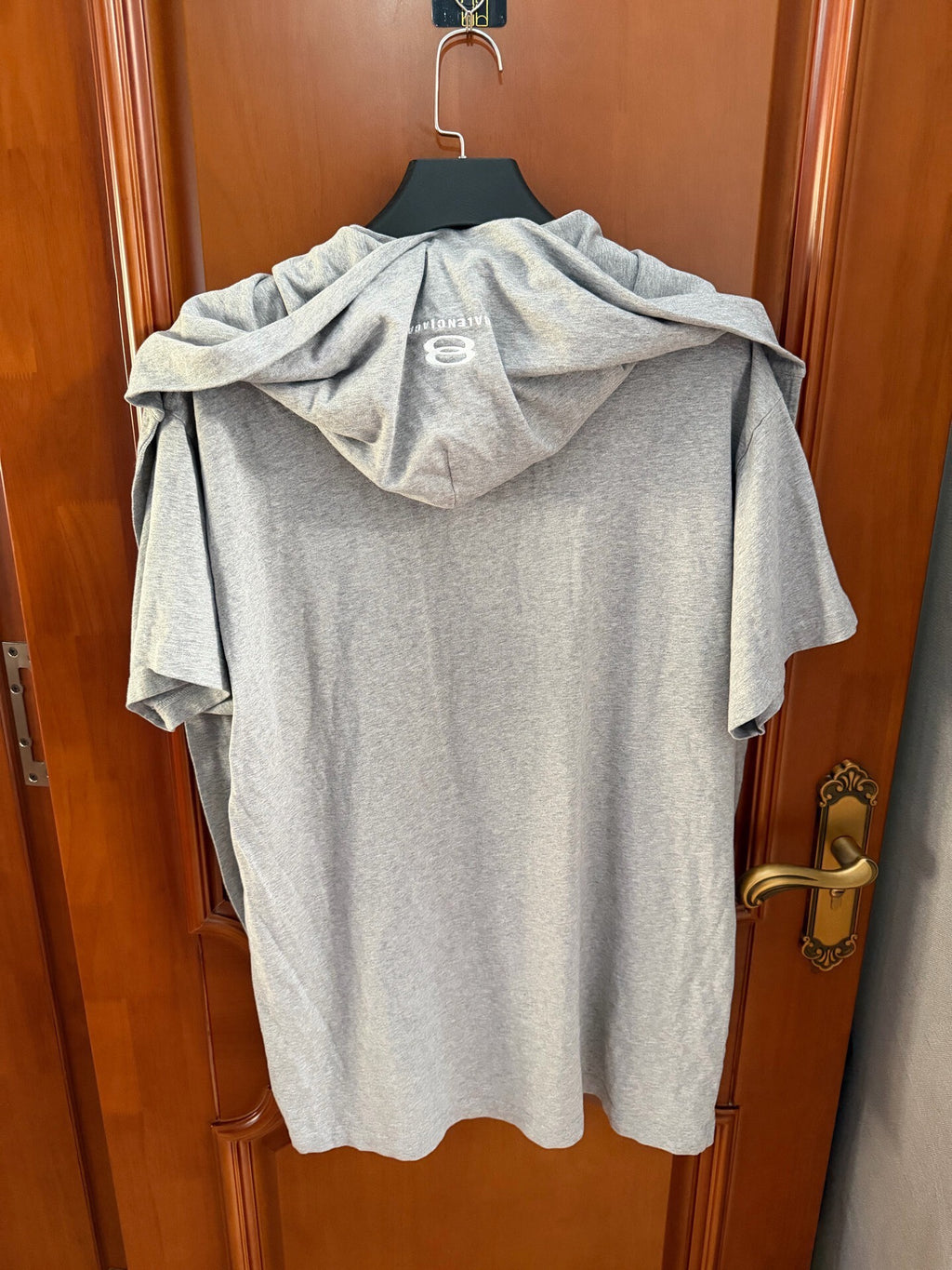 Balenciaga Two‑Piece Spliced Shawl Short Sleeve Top