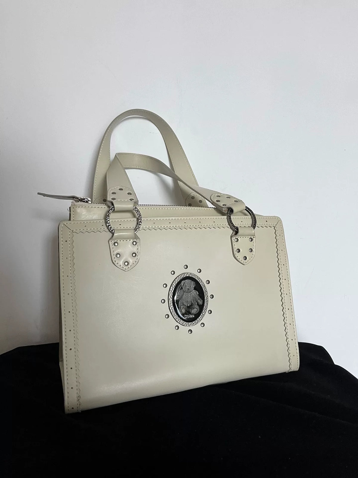 Jean Paul Gaultier Bear Teddy Bear White Handbag