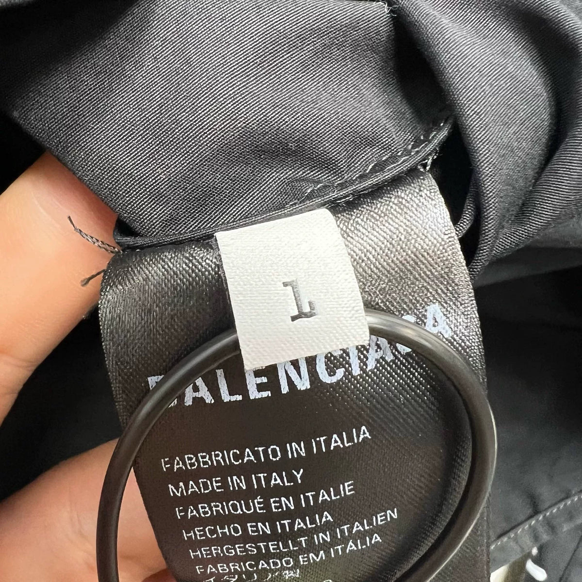 Balenciaga Black Dragon Year Limited Qilin Arm Graffiti Logo Nylon Shirt Jacket
