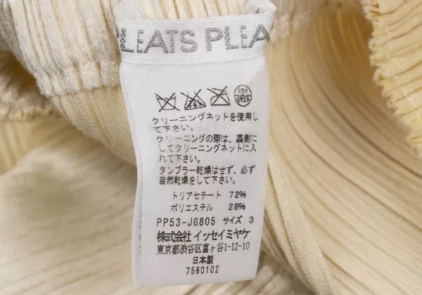 Issey Miyake Vintage Beige Pleated Skirt