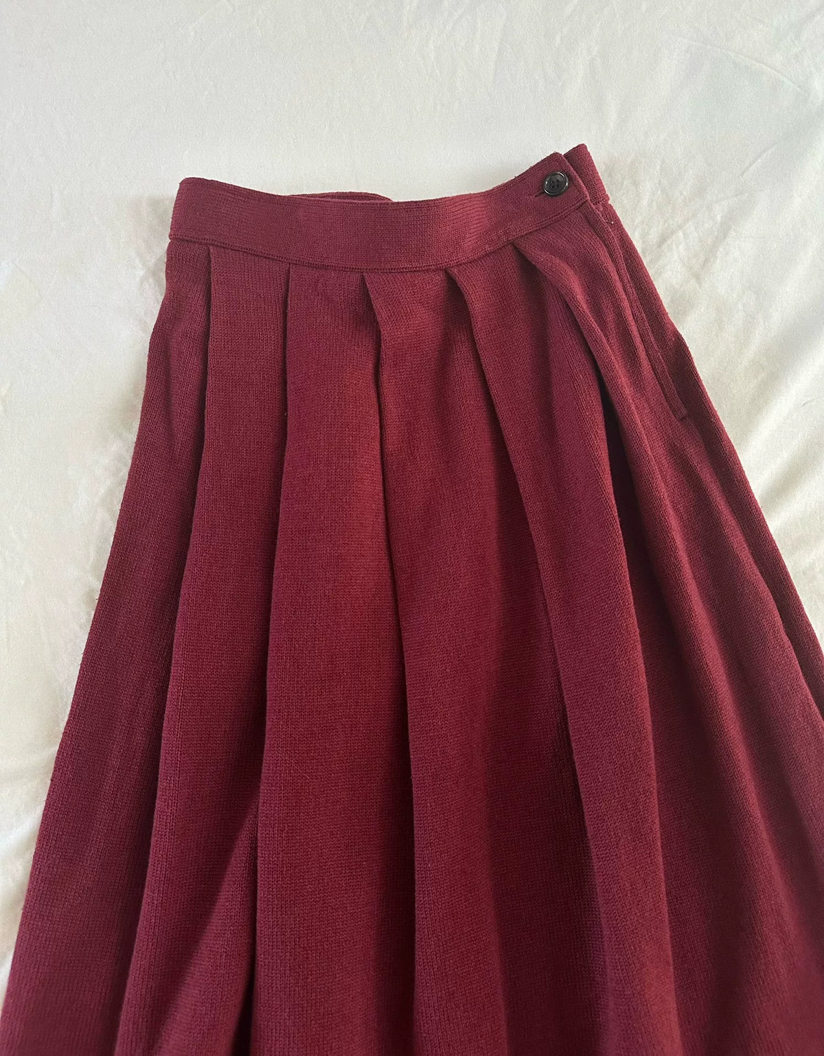 Comme Des Garcons 1996 Midi Wool Skirt