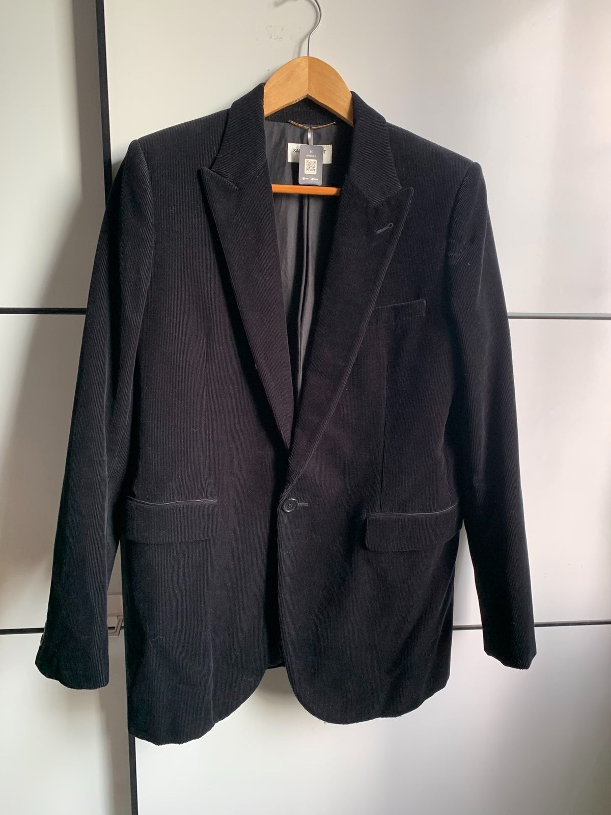 Saint Laurent Black Corduroy Jacket