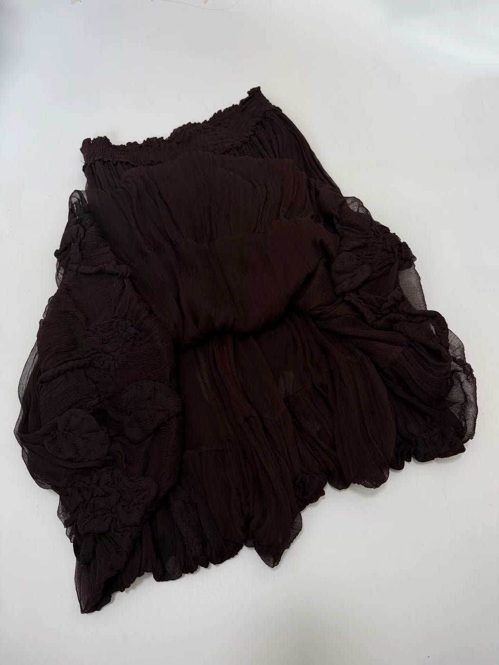 Jean Paul Gaultier tulle skirt grape botanical pattern