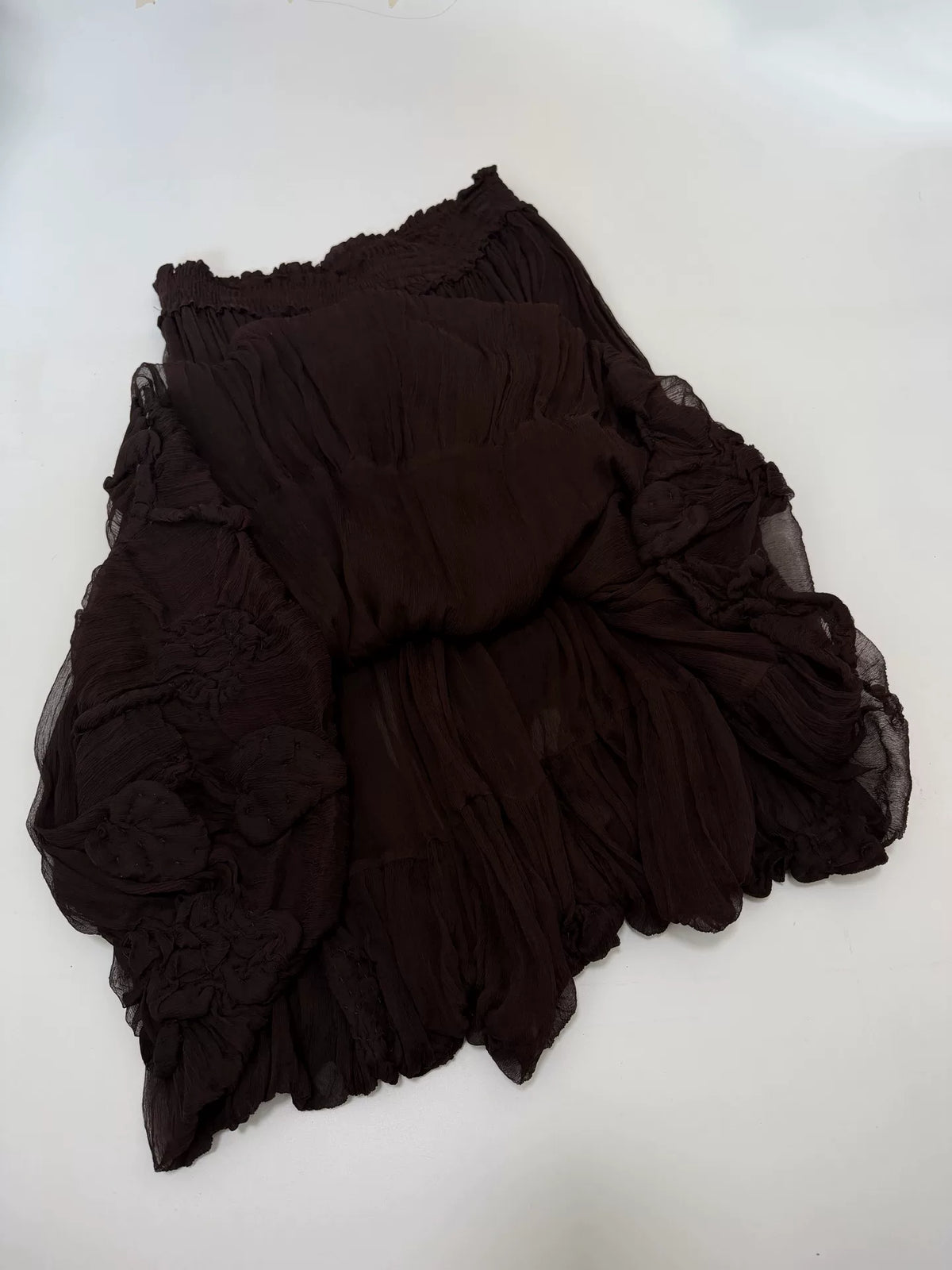 Jean Paul Gaultier tulle skirt grape botanical pattern