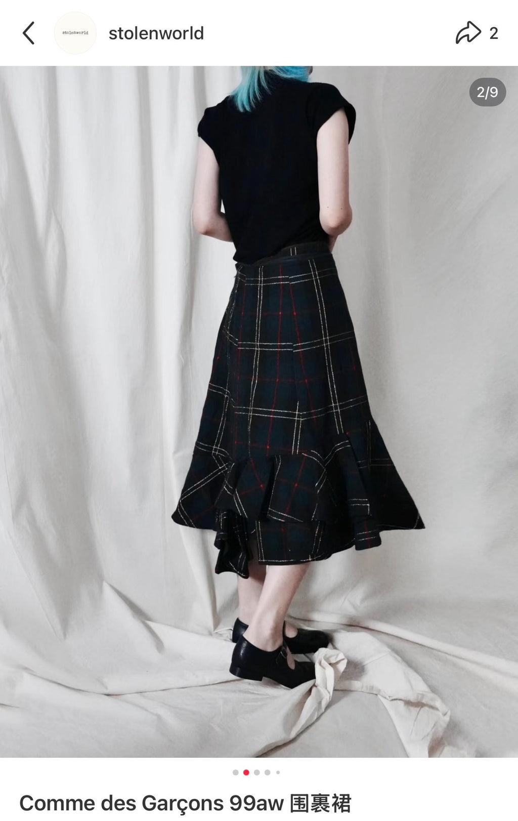 Comme Des Garcons FW99 Wool Wrap Skirt - Devines