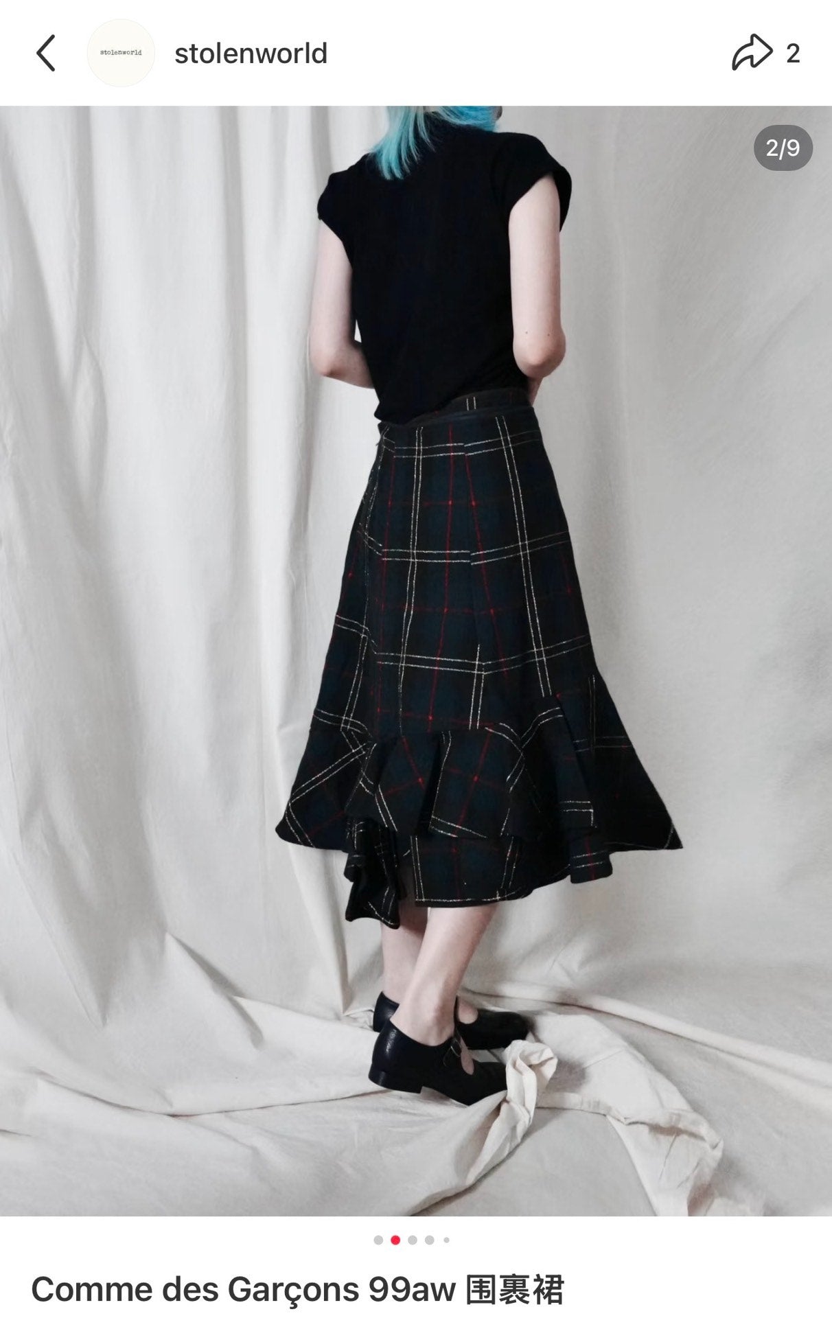 Comme Des Garcons FW99 Wool Wrap Skirt - Devines