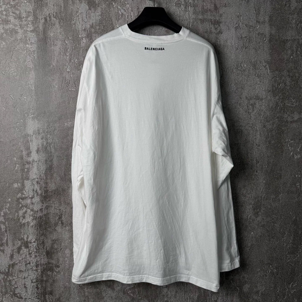 Balenciaga Eco-Friendly "I Love the Earth" Long-Sleeve Long Sleeve Top