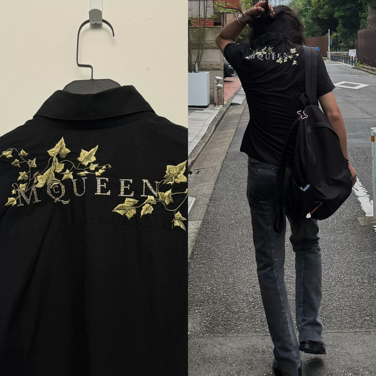 Alexander McQueen SS97 Floral Embroidery Cotton Shirt