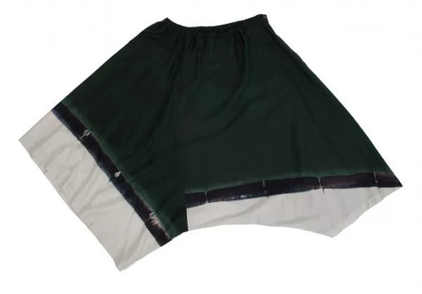 Yohji Yamamoto Green Vintage Pattern Skirt