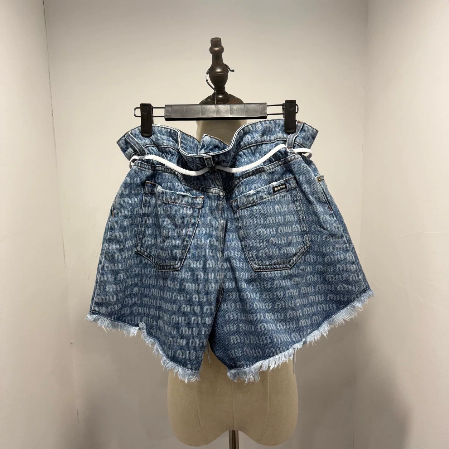 Miu Miu All-Over Print Shorts