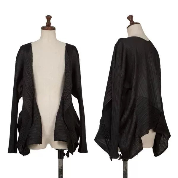 Issey Miyake Vintage Black Lace Pleated Top