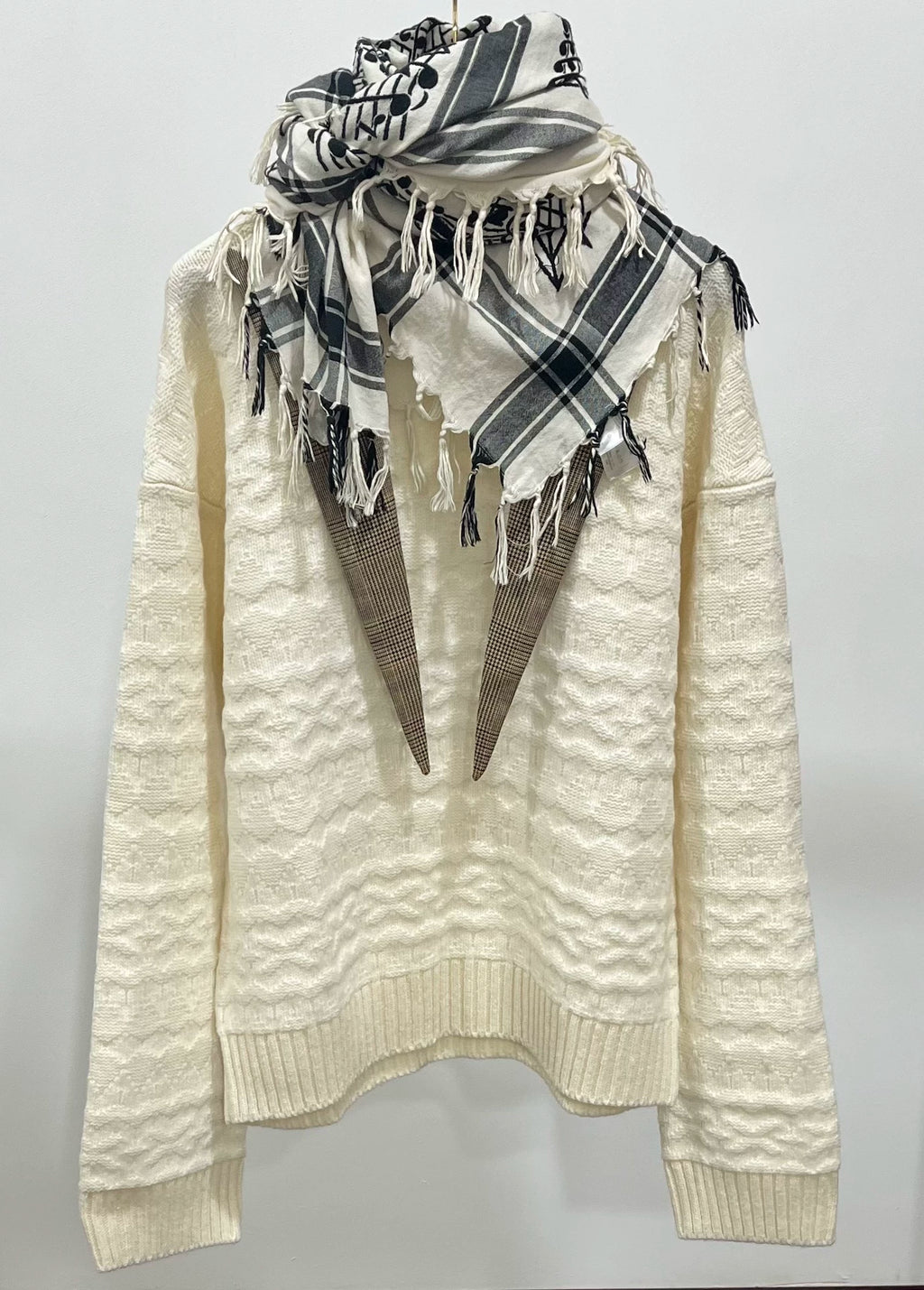 The Soloist 20AW Wool Beige Knit Sweater