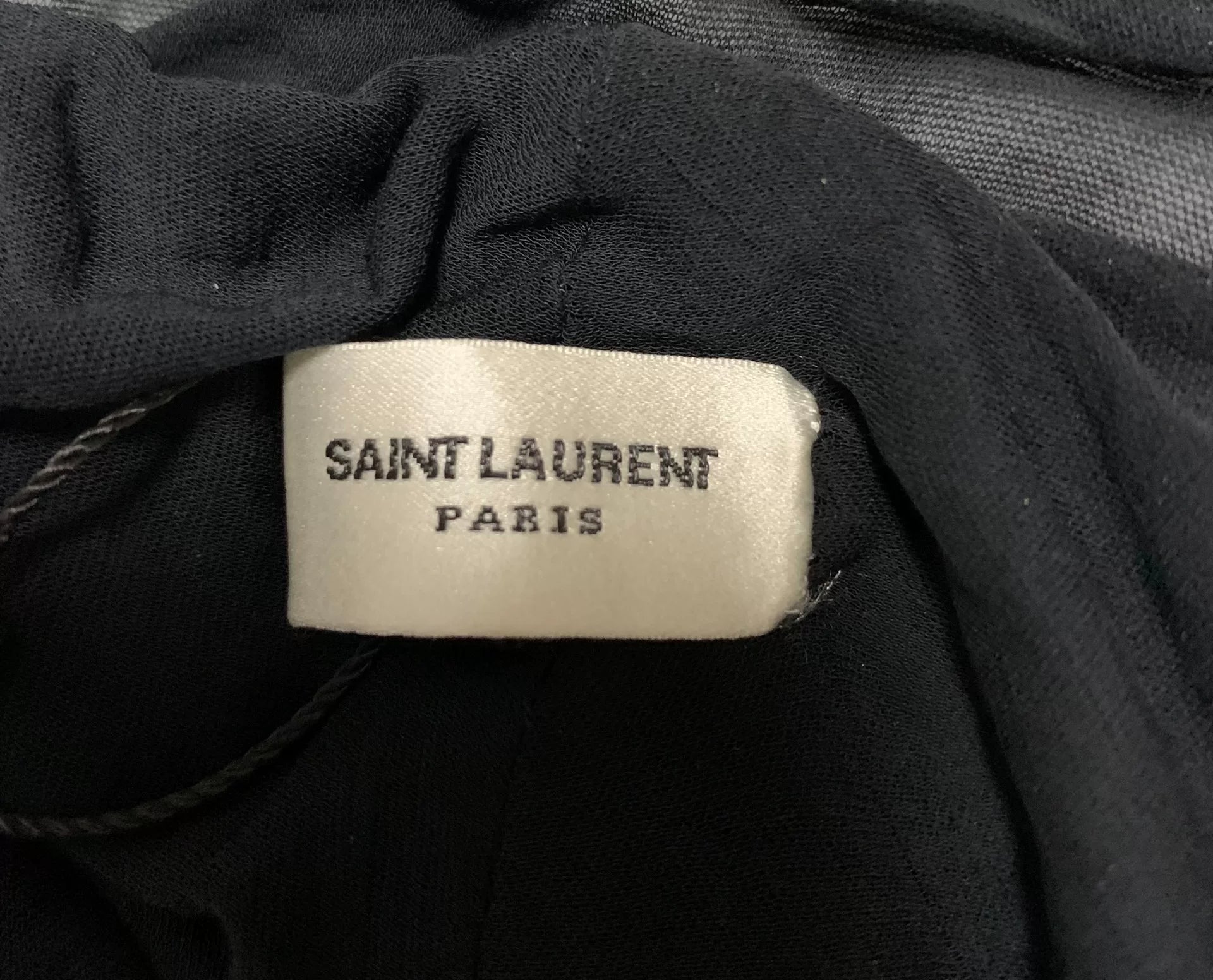 Saint Laurent 23SS Runway Black V-Neck Shirt
