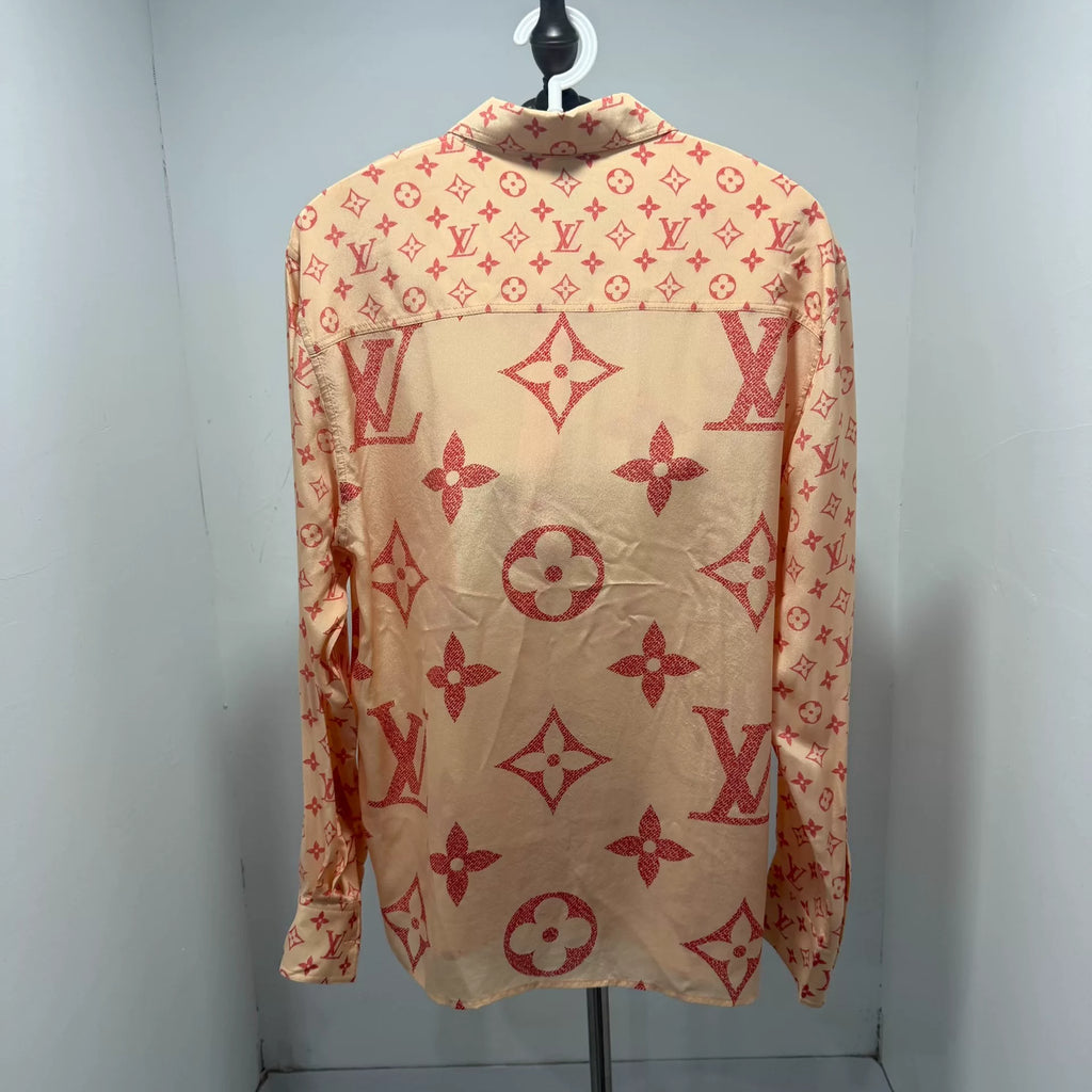Louis Vuitton Silk All-Over Print Shirt