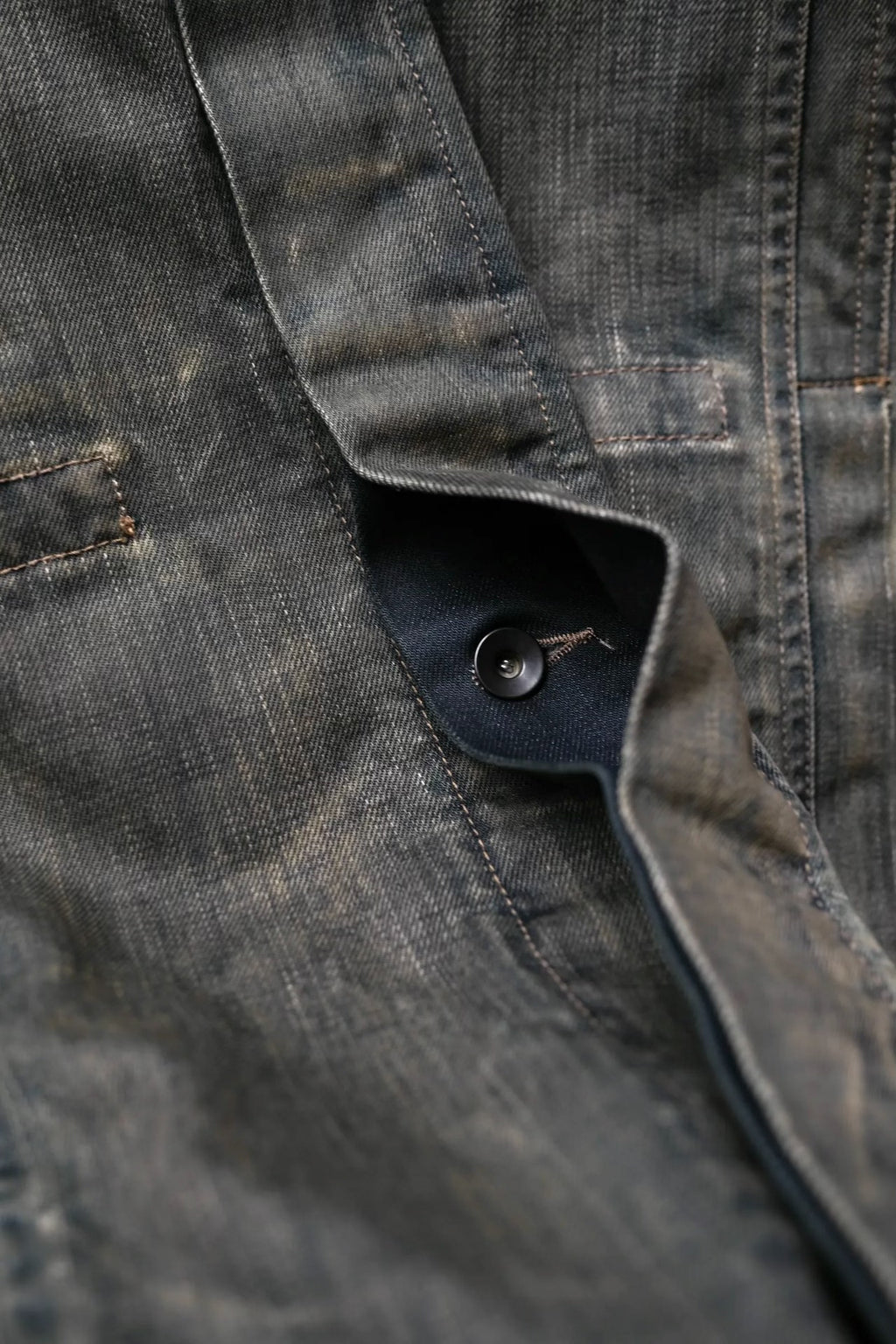 Rick Owens Distressed Denim Vest