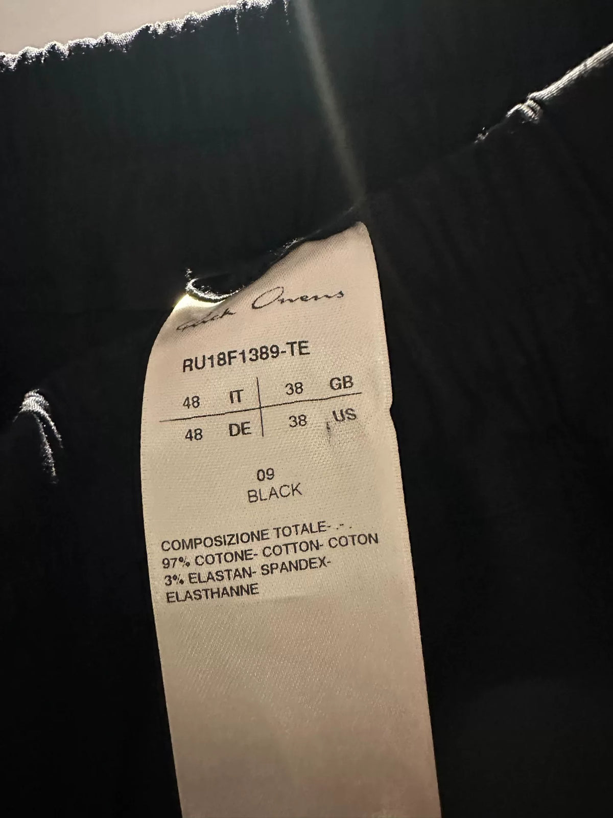 Rick Owens cargo shorts