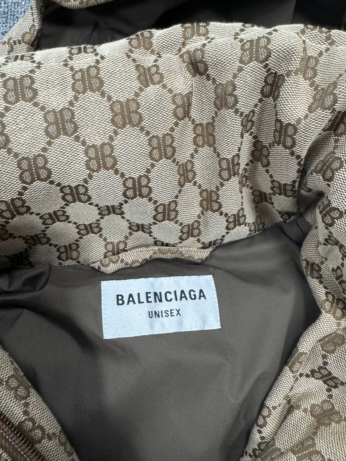 Balenciaga Double B Letter All-Over Print Cotton Jacket