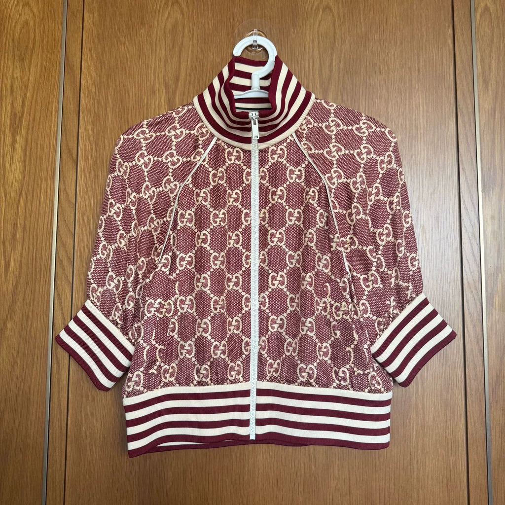 Gucci Double G Monogram Silk Jacket
