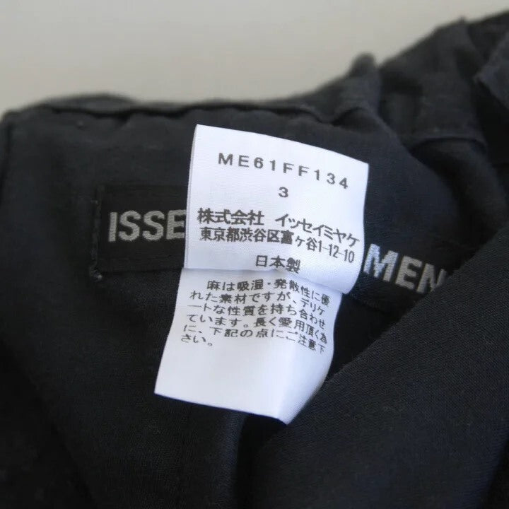 Issey Miyake Black Linen Pants