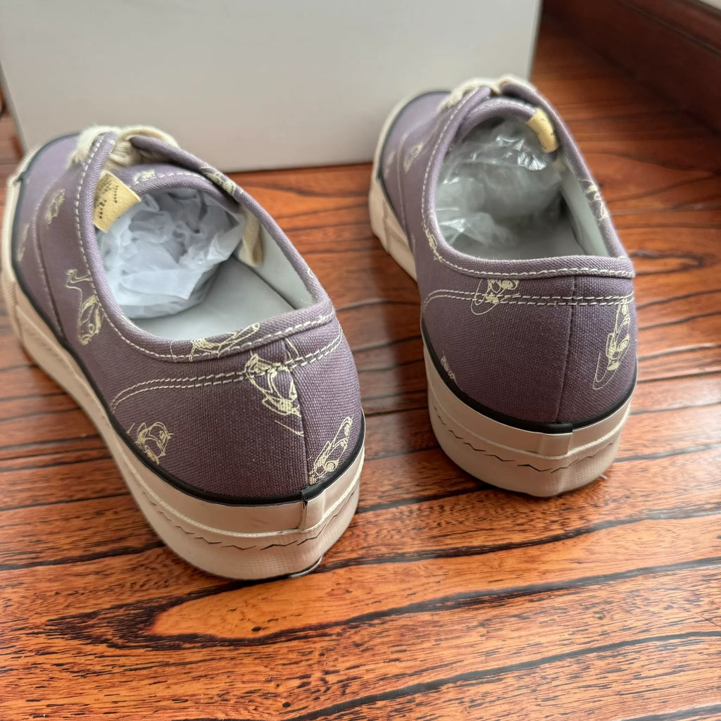 Visvim 22aw LOGAN DECK LO ROADSTER Canvas Purple Shoes