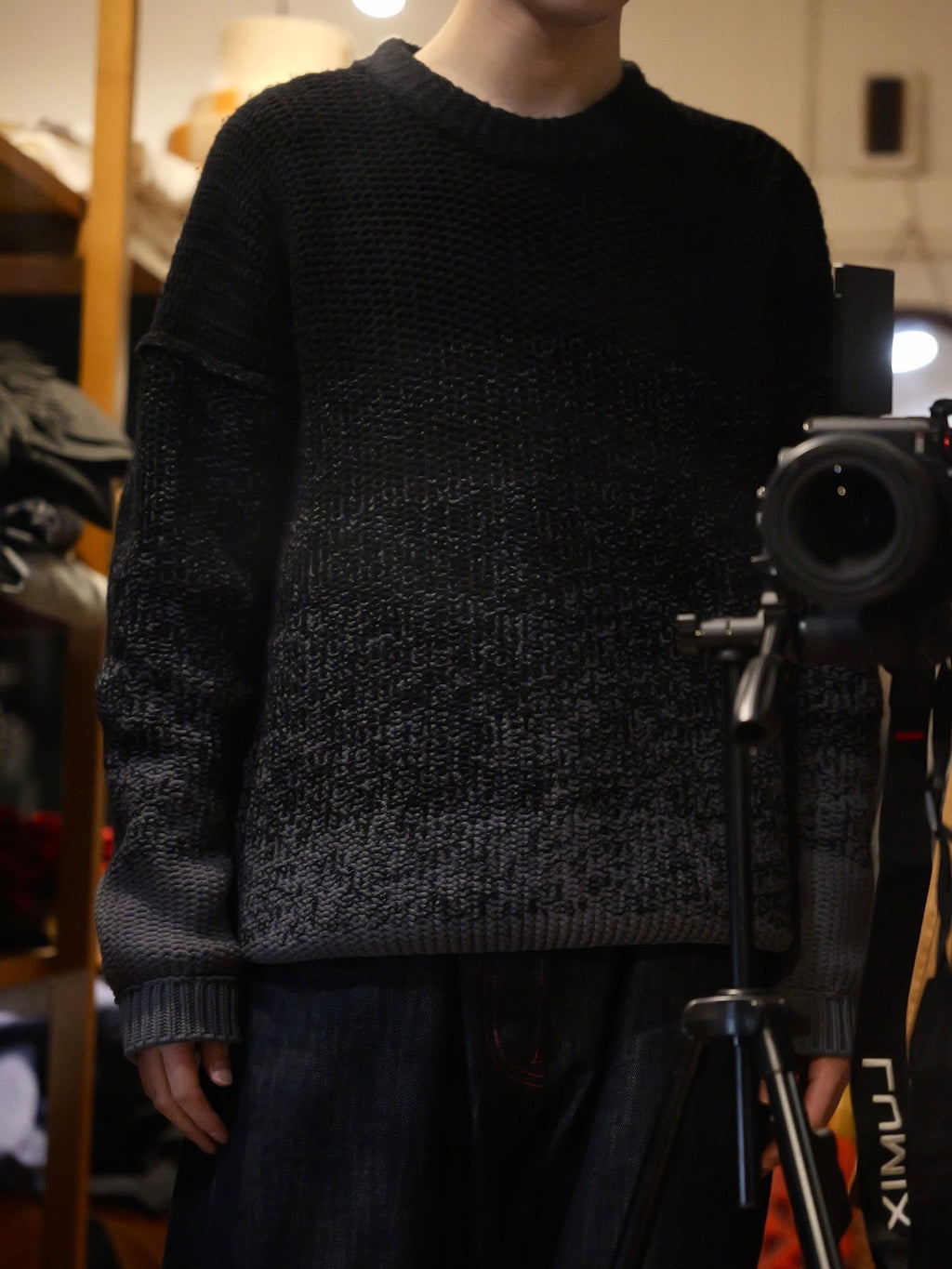 Issey Miyake AW19 Gradient Wool Blend Sweater
